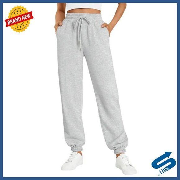 Women's Sweatpants Joggers Baggy Lounge Pants with Pockets - Picture 2 of 7
